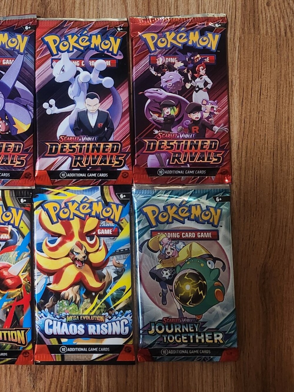 Pokemon 10 Booster Packs (7 Destined Rivals, Mega Evolution,Chaos Rising,Journey - Picture 3 of 3